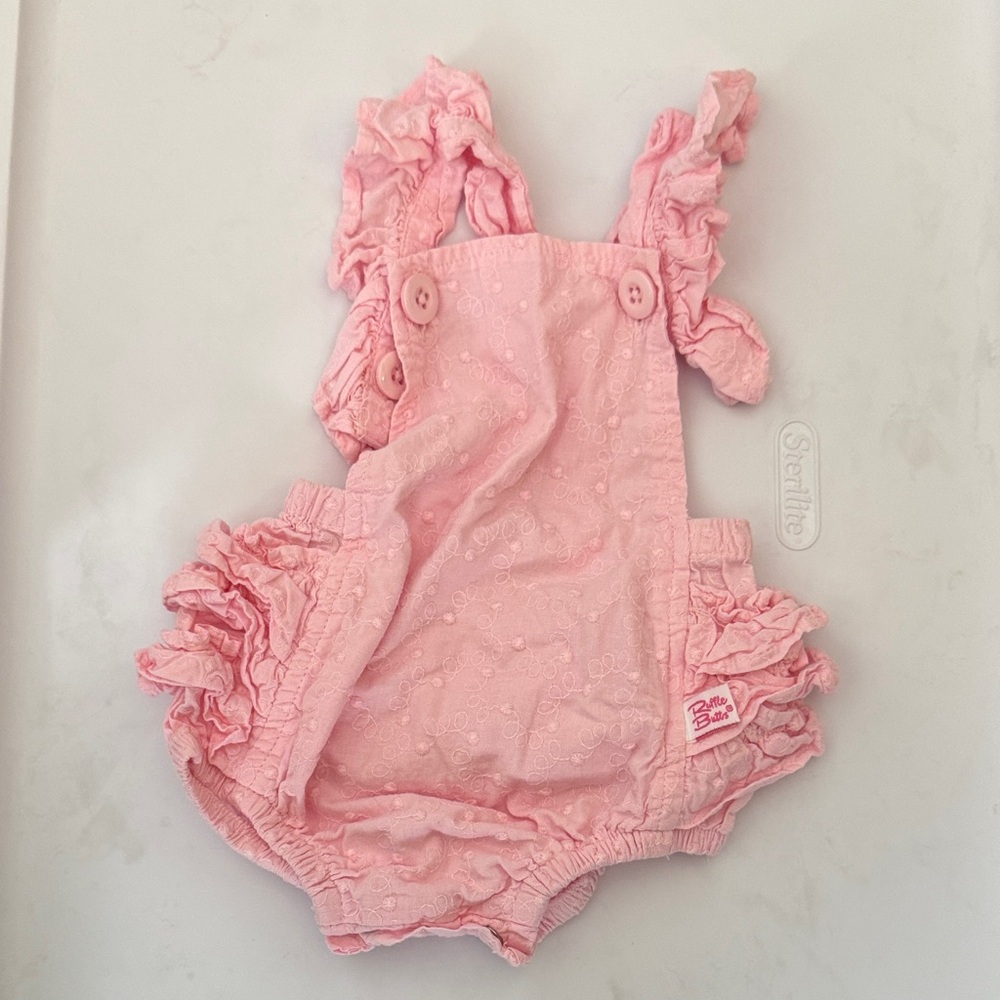 Pink Ruffle Butts Baby Romper